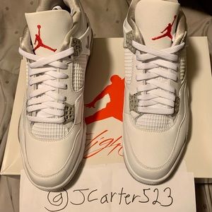 Nike Air Jordan 4 Retro Tech White size mens us 13